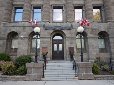 Wideview of Leeds-Grenville County Court House Marker image. Click for full size.