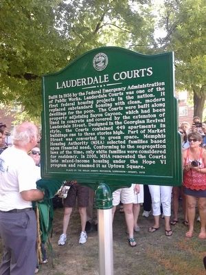 Lauderdale Courts Marker image. Click for full size.