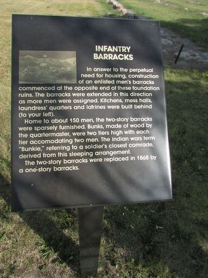 Infantry Barracks Marker. Click for full size. Infantry Barracks Marker image. Click for full size.
