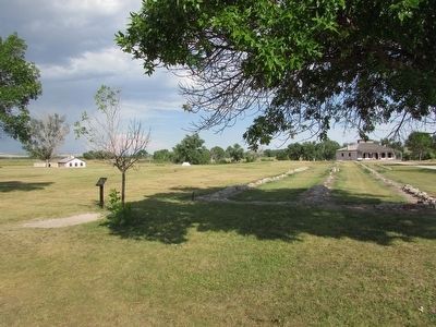 Infantry Barracks Marker and Ruins image. Click for full size.