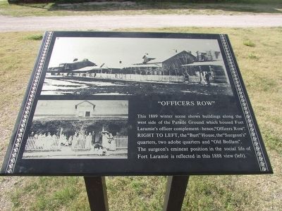 “Officers Row” Marker. Click for full size. “Officers Row” Marker image. Click for full size.