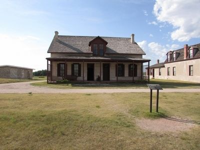 Marker at Fort Laramie. Click for full size. Marker at Fort Laramie image. Click for full size.