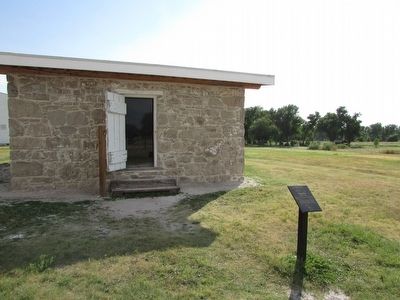 Marker at Fort Laramie. Click for full size. Marker at Fort Laramie image. Click for full size.