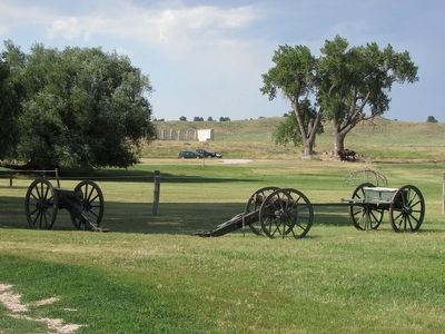 Cannon and Limber at Fort Laramie image. Click for full size.