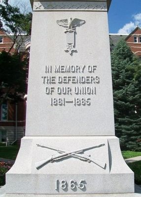 Civil War Memorial Dedication image. Click for full size.