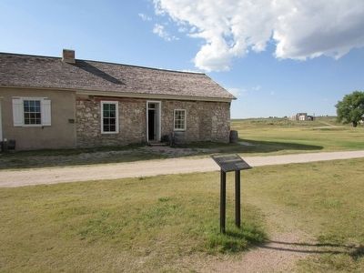 Marker at Fort Laramie. Click for full size. Marker at Fort Laramie image. Click for full size.