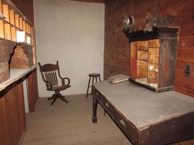 Post Office in the Sutler’s Store. Click for full size. Post Office in the Sutler’s Store image. Click for full size.