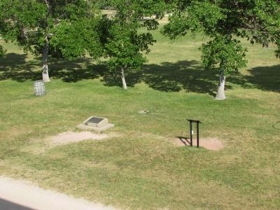 Marker Seen from Old Bedlam. Click for full size. Marker Seen from Old Bedlam image. Click for full size.