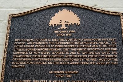 The Great Fire Marker image. Click for full size.