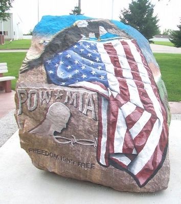Creston Freedom Rock Veterans Memorial. Click for full size. Creston Freedom Rock Veterans Memorial image. Click for full size.