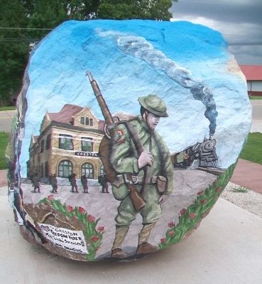 Creston Freedom Rock Veterans Memorial. Click for full size. Creston Freedom Rock Veterans Memorial image. Click for full size.