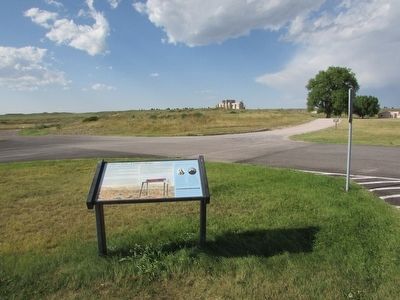 Marker at its original location at the parking lot. Click for full size. Marker at its original location at the parking lot image. Click for full size.