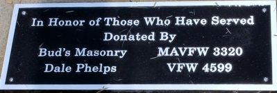 Milford Center Veterans Memorial Marker image. Click for full size.