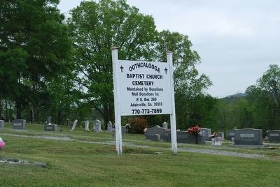 Cemetery Sign image. Click for full size.