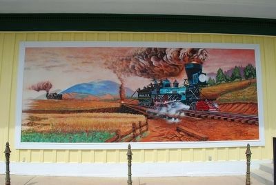 The Great Locomotive Chase Mural image. Click for full size.
