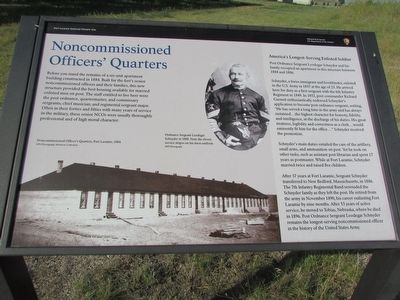 Noncommissioned Officers’ Quarters Marker. Click for full size. Noncommissioned Officers’ Quarters Marker image. Click for full size.