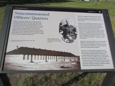 Noncommissioned Officers Quarters Marker image. Click for full size.