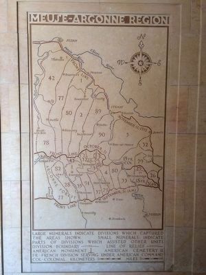 Meuse-Argonne Area of Operations Map. Click for full size. Meuse-Argonne Area of Operations Map image. Click for full size.