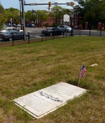 Former USCT Burial Ground Marker image. Click for full size.