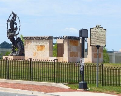 Updated Freedmen’s Cemetery Marker. Click for full size. Updated Freedmen’s Cemetery Marker image. Click for full size.