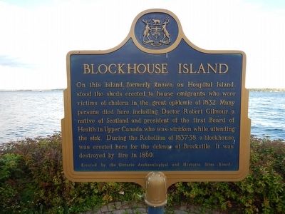 Blockhouse Island Marker image. Click for full size.