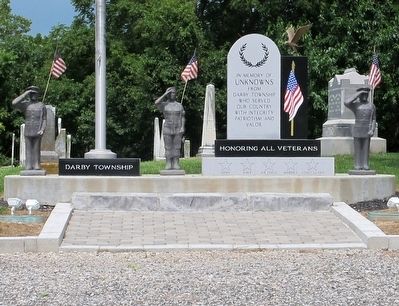 Darby Township Veterans Memorial Marker image. Click for full size.
