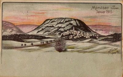 <i>Montsec im Schee, Januar 1915</i> image. Click for full size.