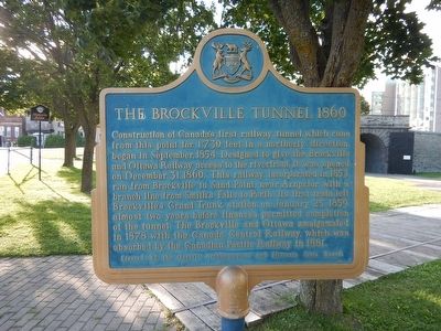 The Brockville Tunnel Marker image. Click for full size.