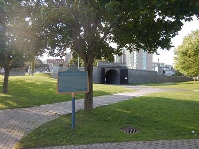 Wideview of The Brockville Tunnel Marker. Click for full size. Wideview of The Brockville Tunnel Marker image. Click for full size.