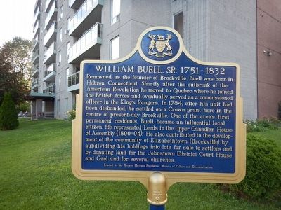 William Buell, Sr. Marker. Click for full size. William Buell, Sr. Marker image. Click for full size.