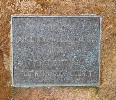 Site of Absolem Wells Cabin Marker. Click for full size. Site of Absolem Wells Cabin Marker image. Click for full size.