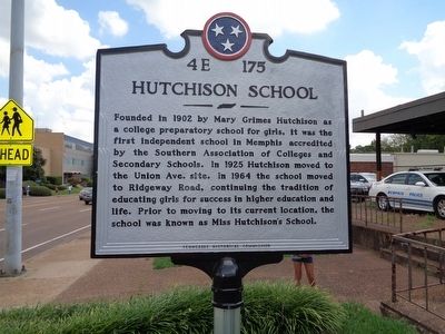 Hutchison School Marker. Click for full size. Hutchison School Marker image. Click for full size.