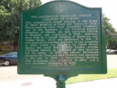 The Lindenwood Christian Church Marker. Click for full size. The Lindenwood Christian Church Marker image. Click for full size.