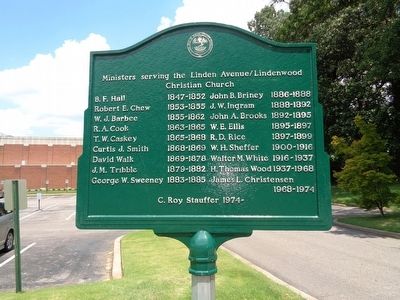 The Lindenwood Christian Church Marker. Click for full size. The Lindenwood Christian Church Marker image. Click for full size.