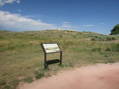 Marker at Fort Laramie. Click for full size. Marker at Fort Laramie image. Click for full size.