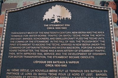 The Steamboat Era Marker. Click for full size. The Steamboat Era Marker image. Click for full size.