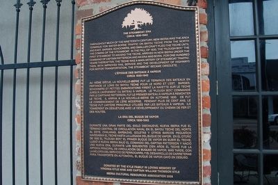 The Steamboat Era Marker image. Click for full size.
