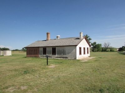 Marker at Fort Laramie. Click for full size. Marker at Fort Laramie image. Click for full size.