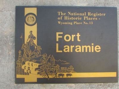 Second Fort Laramie Marker. Click for full size. Second Fort Laramie Marker image. Click for full size.