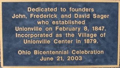 Unionville Center Marker image. Click for full size.