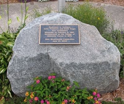 Unionville Center Marker. Click for full size. Unionville Center Marker image. Click for full size.