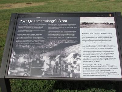 Post Quartermaster�s Area Marker image. Click for full size.