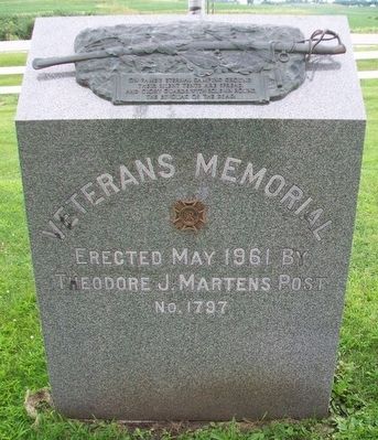 Veterans Memorial. Click for full size. Veterans Memorial image. Click for full size.