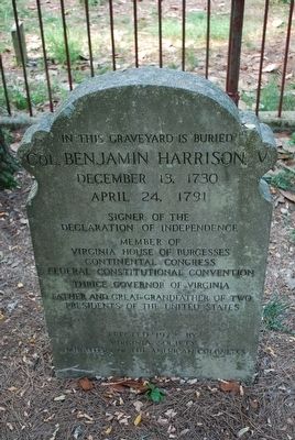 Benjamin Harrison Marker image. Click for full size.