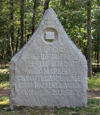 46th Georgia Infantry Marker image. Click for full size.