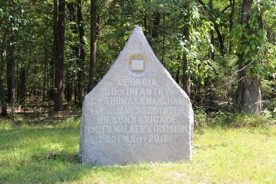 30th Georgia Infantry Marker. Click for full size. 30th Georgia Infantry Marker image. Click for full size.