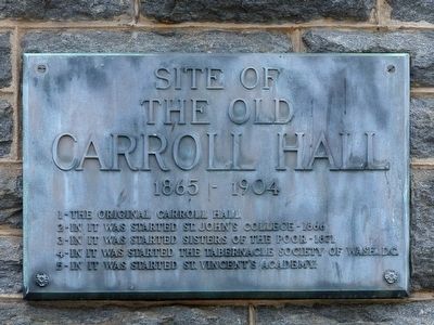 The Old Carroll Hall Marker image. Click for full size.
