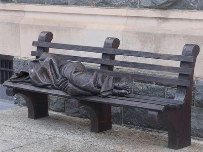Homeless Jesus. Click for full size. Homeless Jesus image. Click for full size.