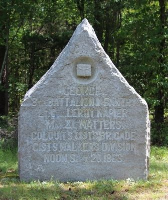 8th Georgia Infantry Battalion Marker. Click for full size. 8th Georgia Infantry Battalion Marker image. Click for full size.