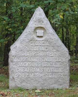 2d Battalion Georgia Sharpshooters Marker image. Click for full size.